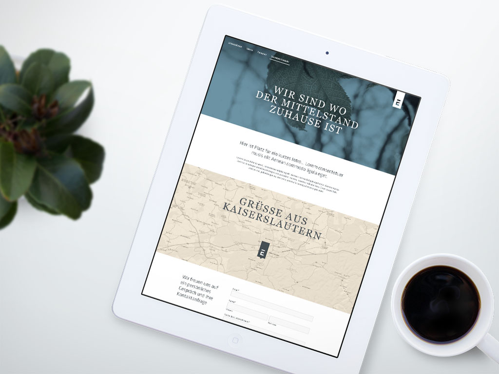Variante B Case Launch der Website für Ernst & Cie – Die Unternehmer AG