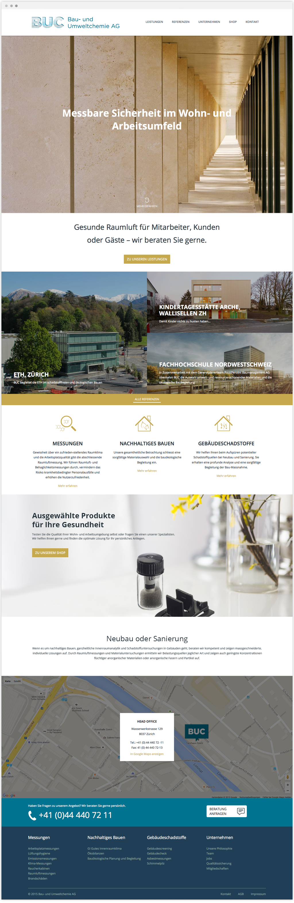 Variante B Case Relaunch bei der Bau- und Umwelthygiene AG