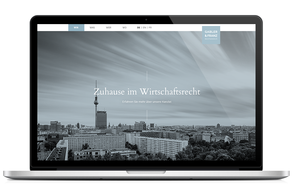 Variante B Case GABLER & FRANZ Rechtsanwälte – Zuhause im Wirtschaftsrecht