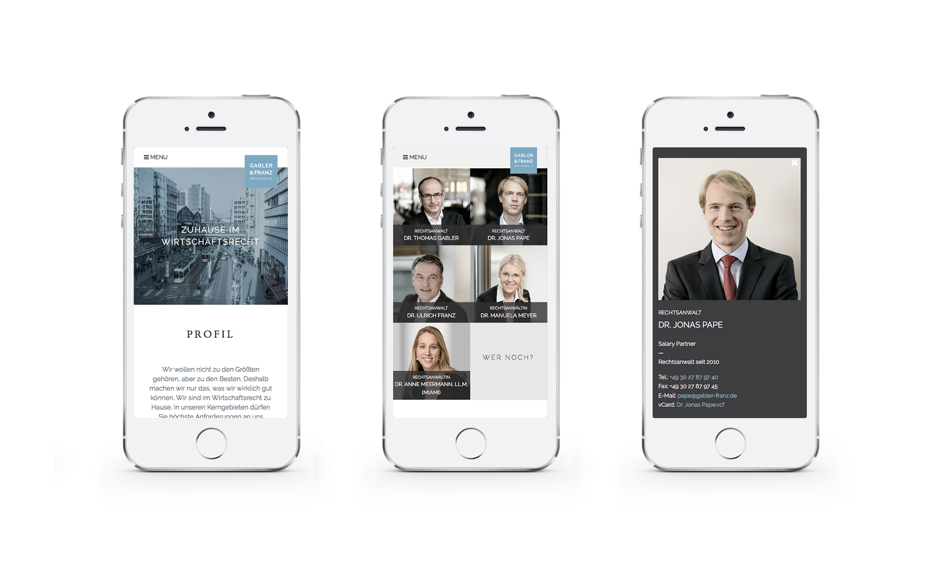 Variante B Case GABLER & FRANZ Rechtsanwälte – Zuhause im Wirtschaftsrecht