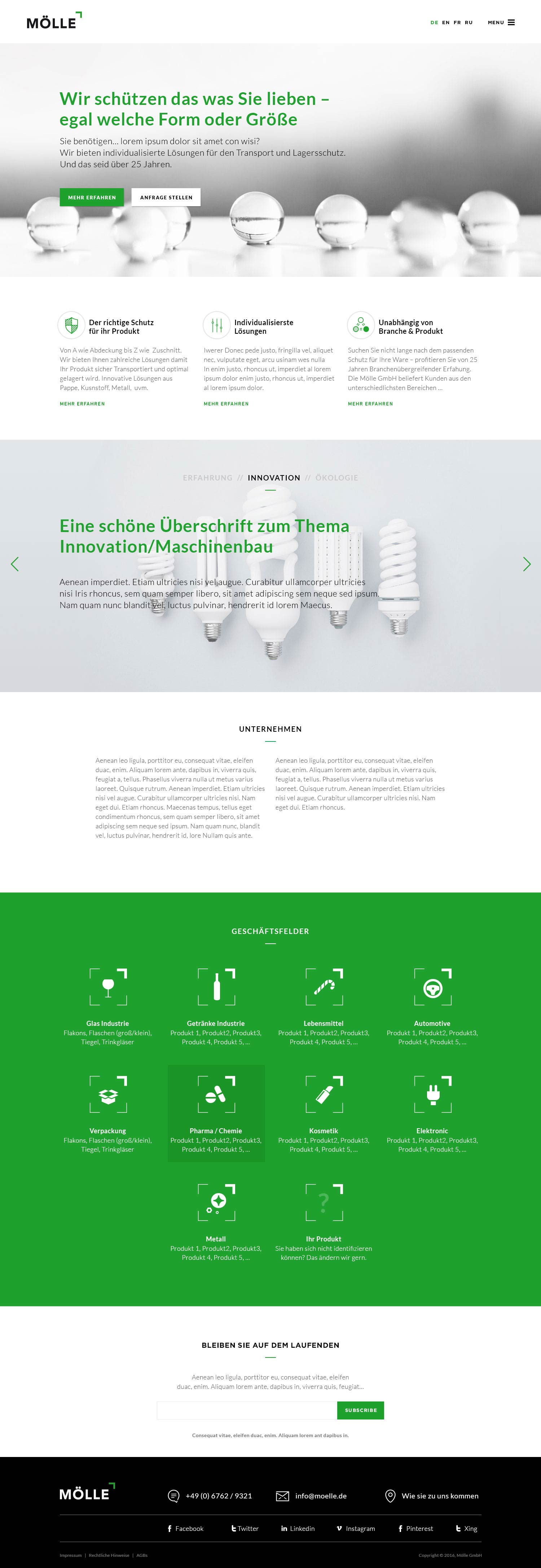 Variante B Case Mölle GmbH – Website Relaunch und neues Corporate Design