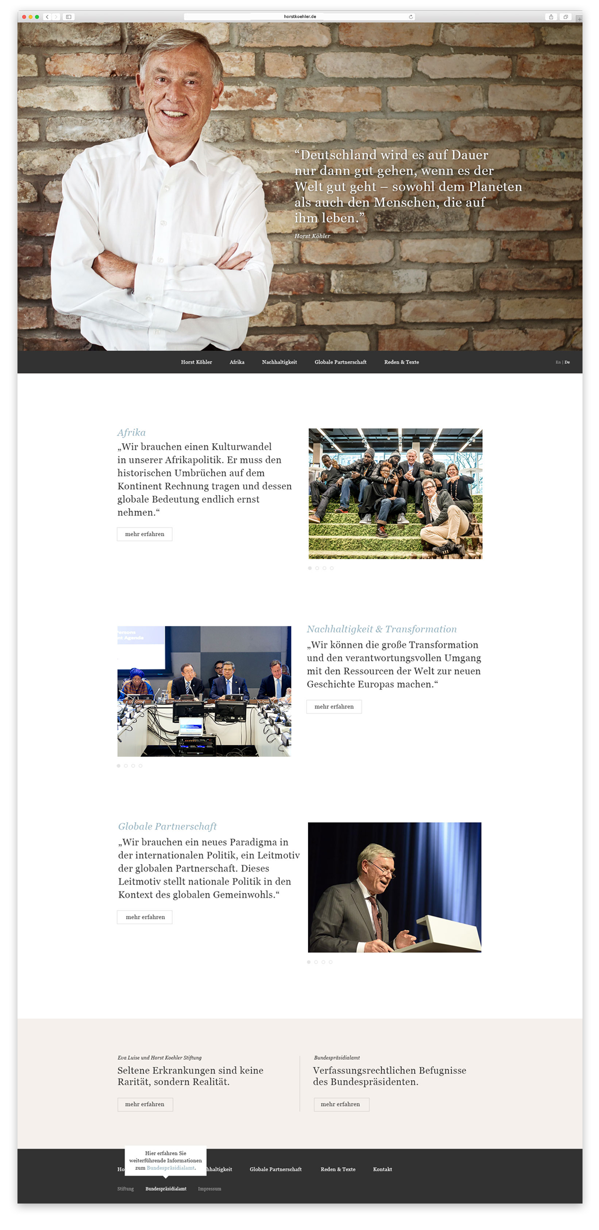 Variante B Case Bundespräsident a.D. Prof. Dr. Horst Köhler – Offizielle Website