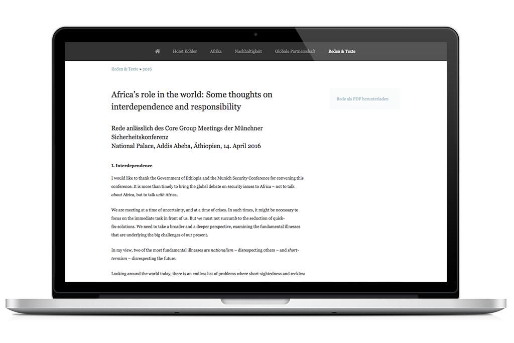 Variante B Case Bundespräsident a.D. Prof. Dr. Horst Köhler – Offizielle Website