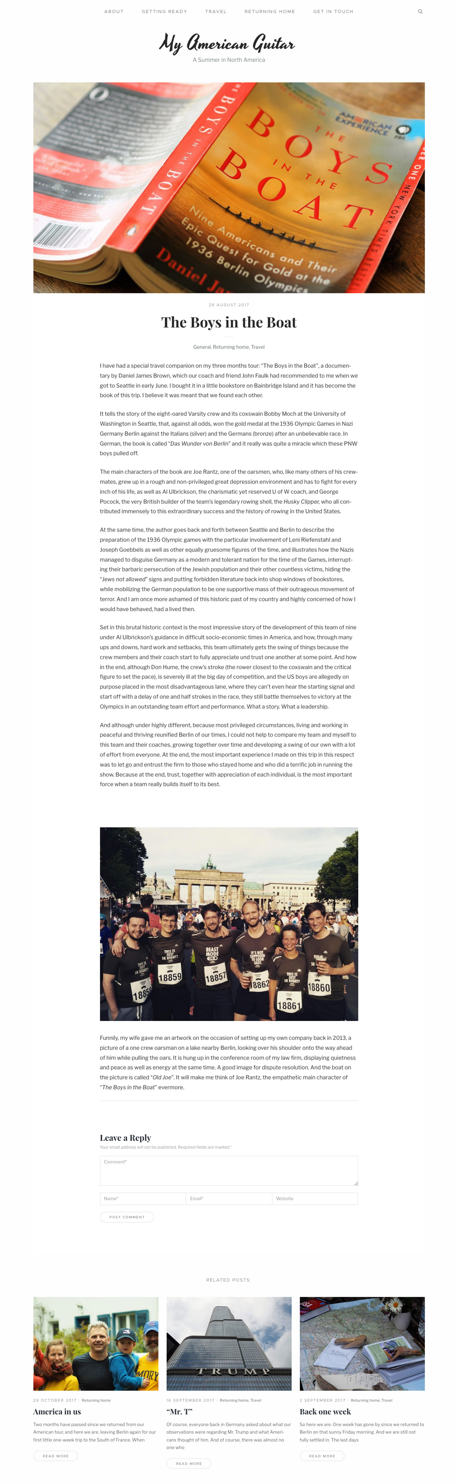 Variante B Case My American Guitar – Travel Blog