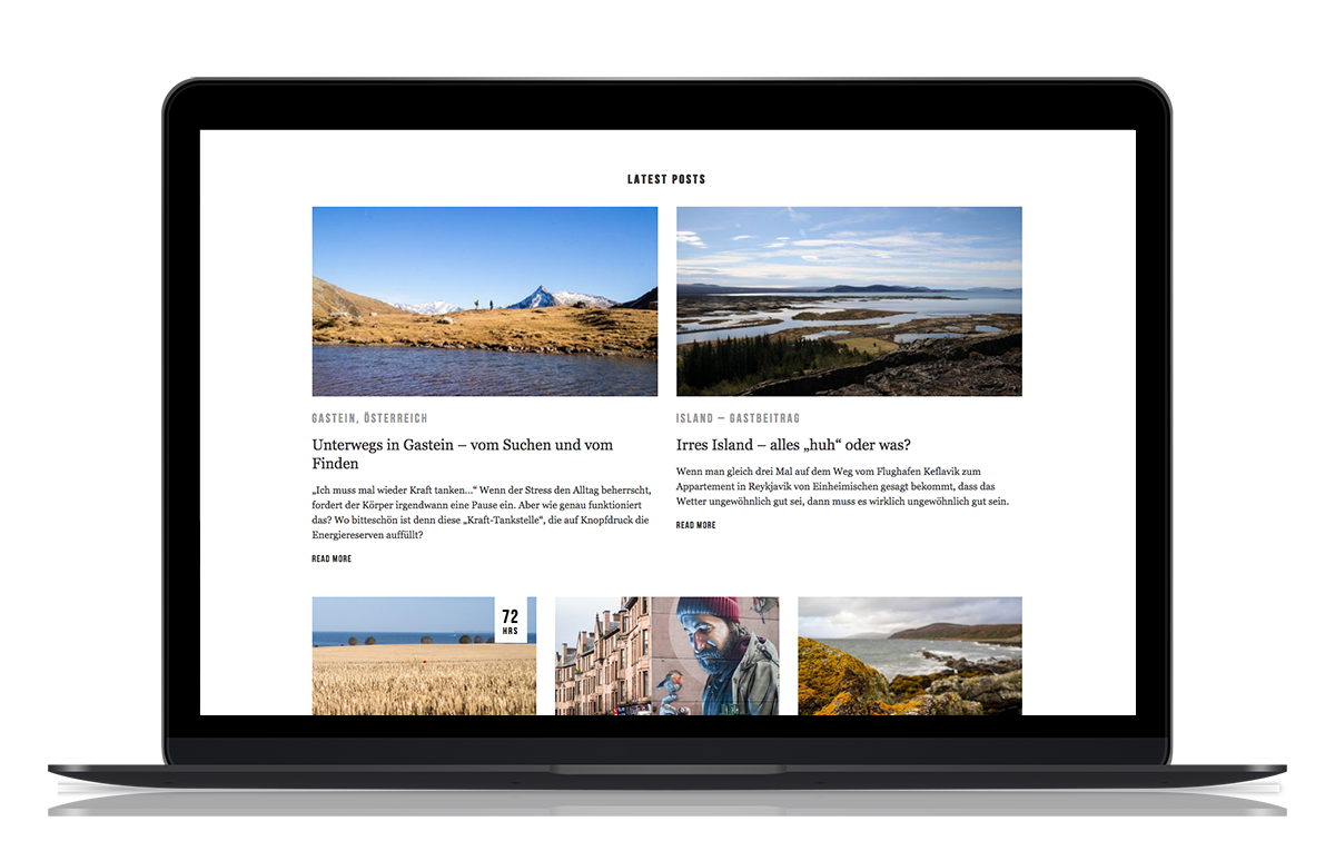 Variante B Case Relaunch des Travel-Blogs OUT OF OFFICE – www.oooyeah.de