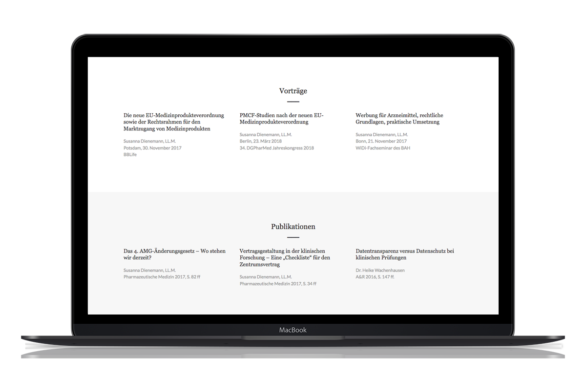 Variante B Case Konzeption und Redesign von Wachenhausen Law