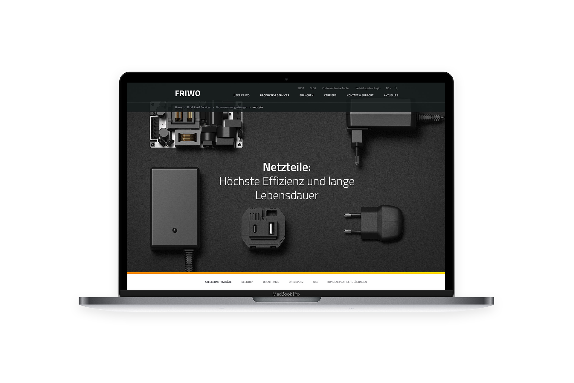 Variante B Case Marken Relaunch für FRIWO